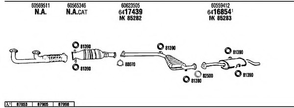 FONOS AR16409 Exhaust System